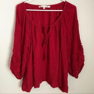 Nordstrom off shoulder balloon sleeve blouse